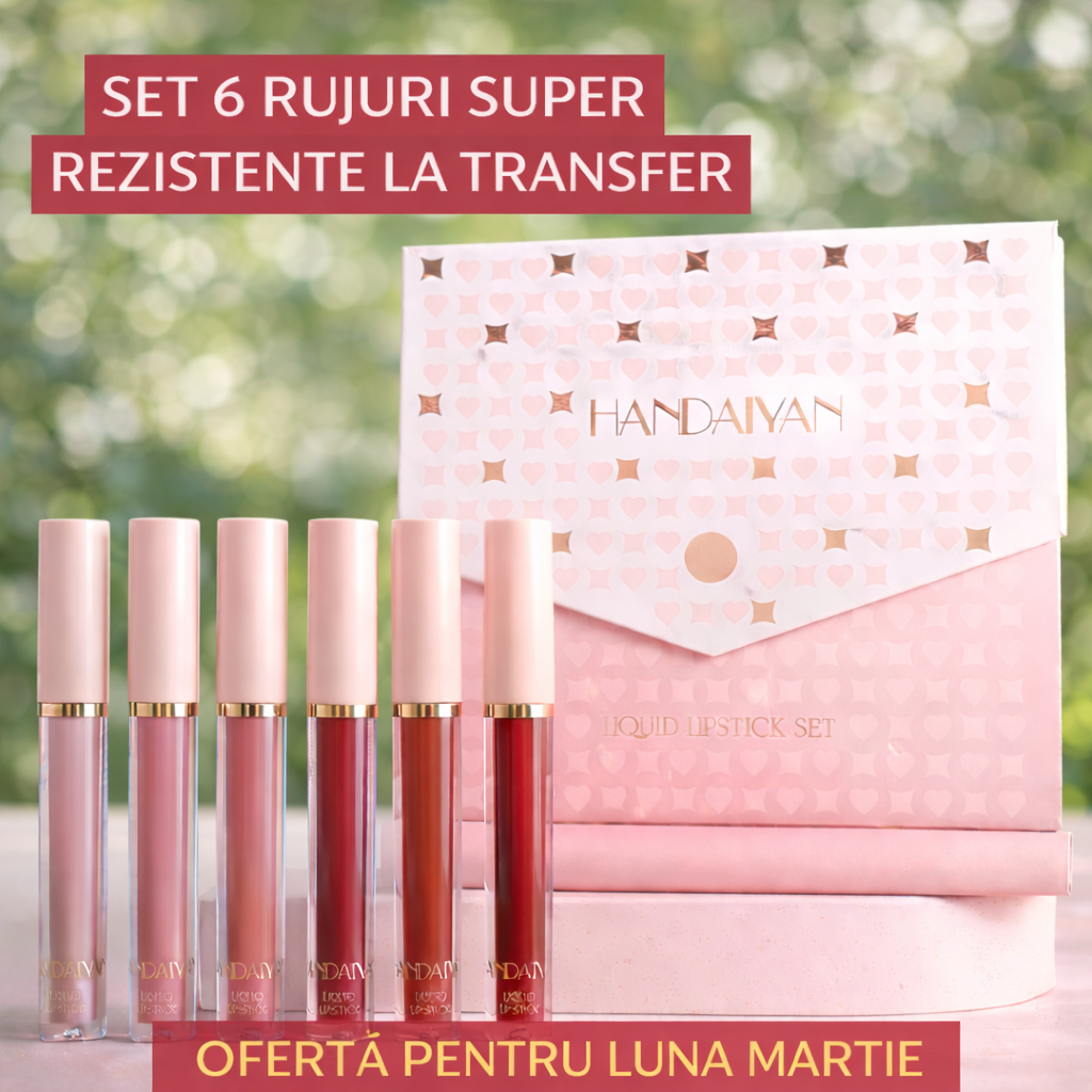 Set 6 Rujuri Lichide Matte rezistente la transfer