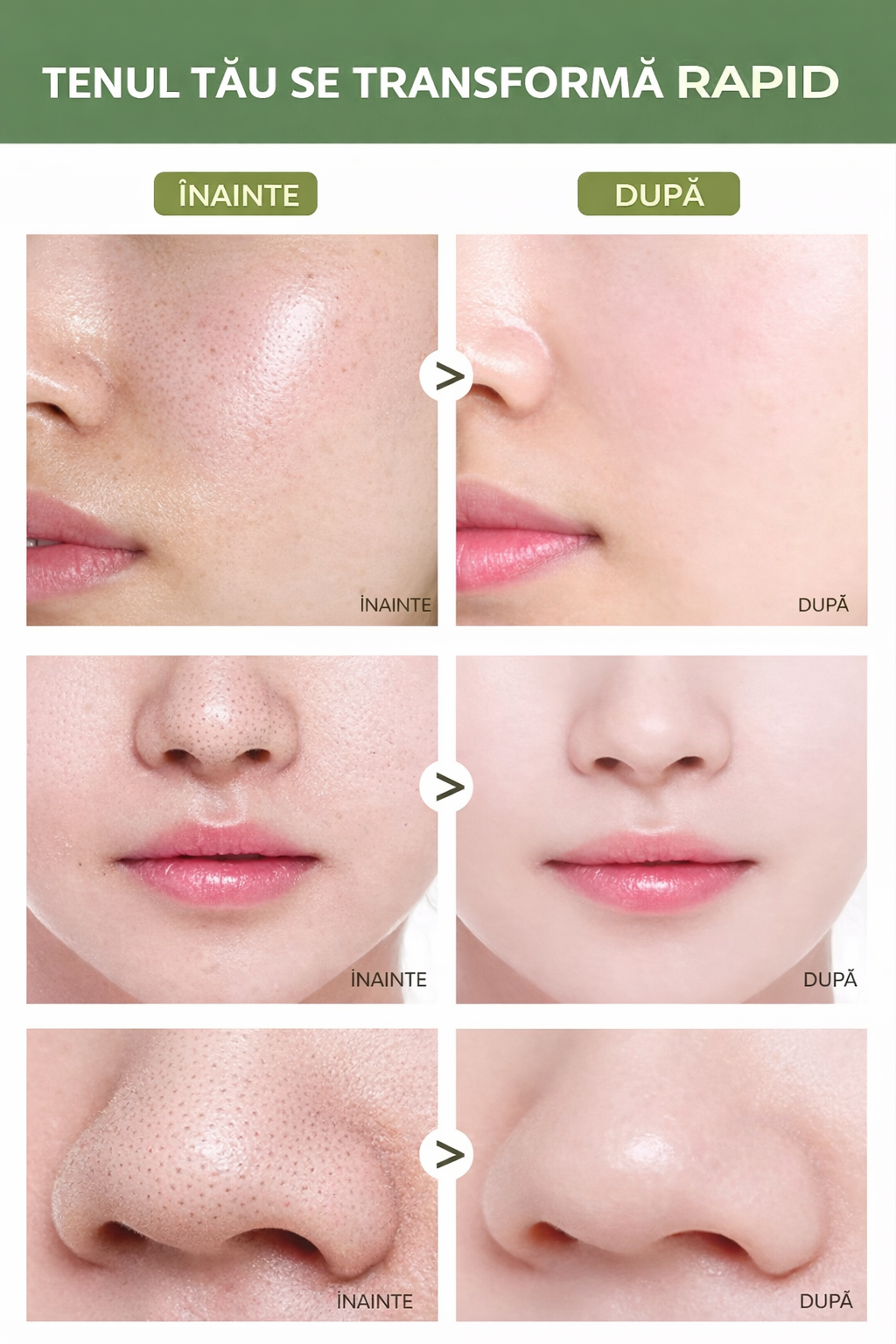 1 + 1 Masca de Fata,Green Tea Roll