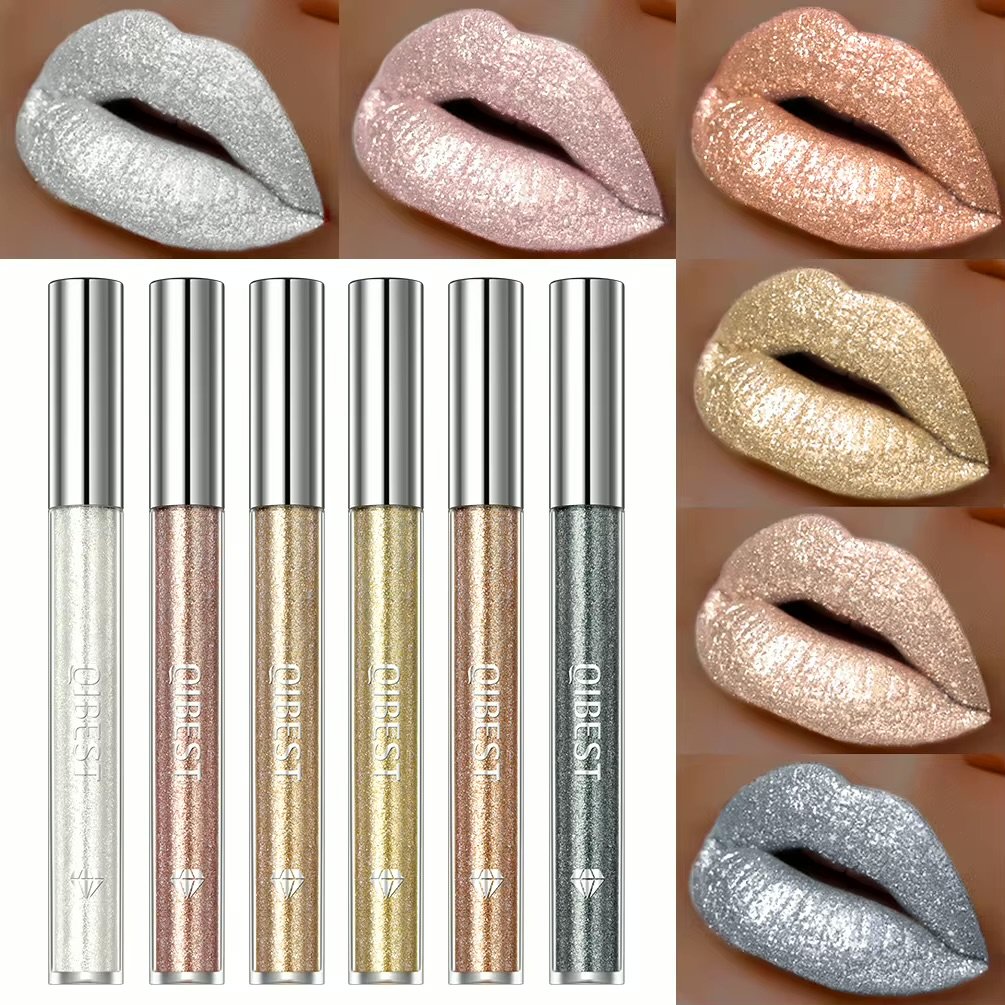 QIBEST – Set Rujuri Lichide Metalice Diamond Lip Glaze