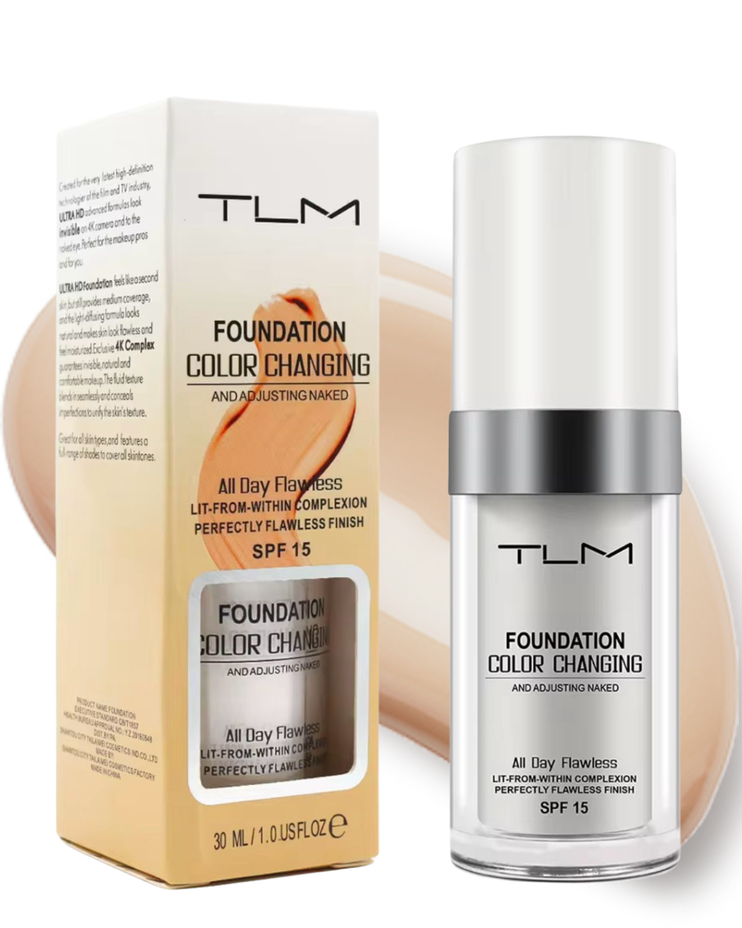 1 + 1 Fond de ten changing color TLM