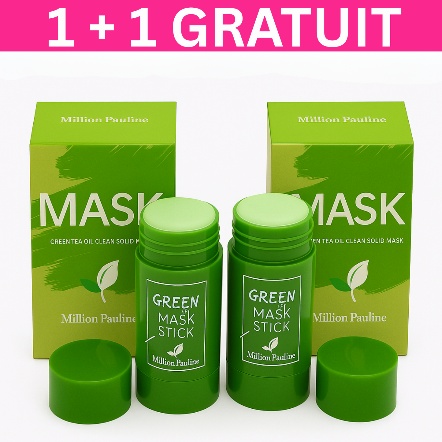 1 + 1 Masca de Fata,Green Tea Roll