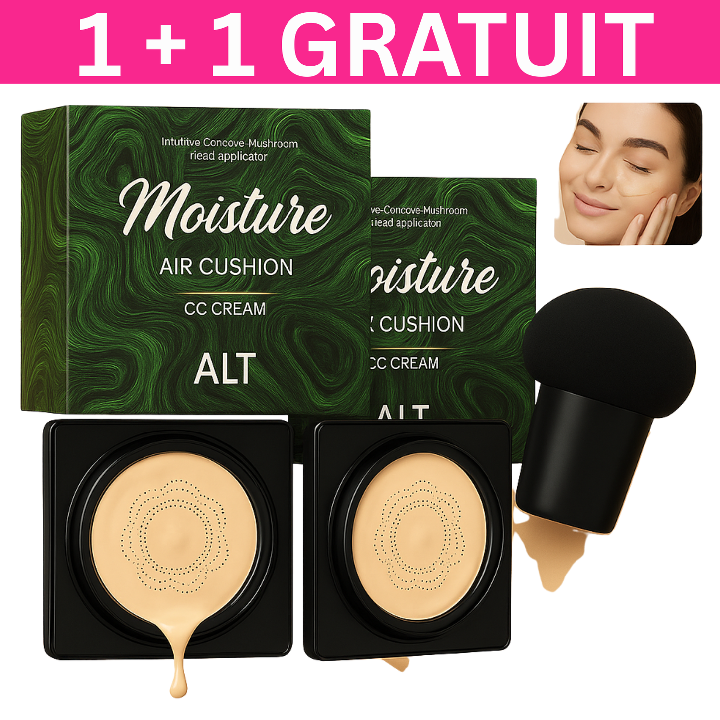 🎁 1 + 1 FOND DE TEN cu efect de matifiere
