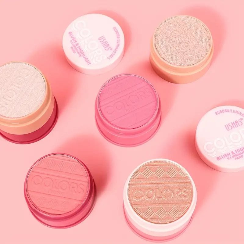 Blush și iluminator compact Ushas