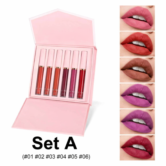 Set 6 Rujuri Lichide Matte rezistente la transfer