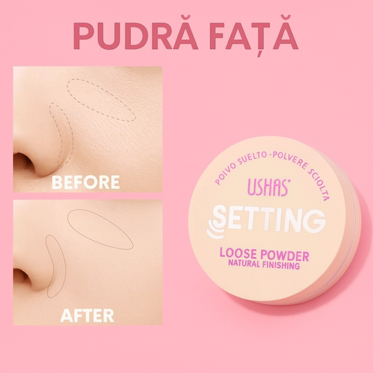 Pudră pulbere fixare machiaj USHAS