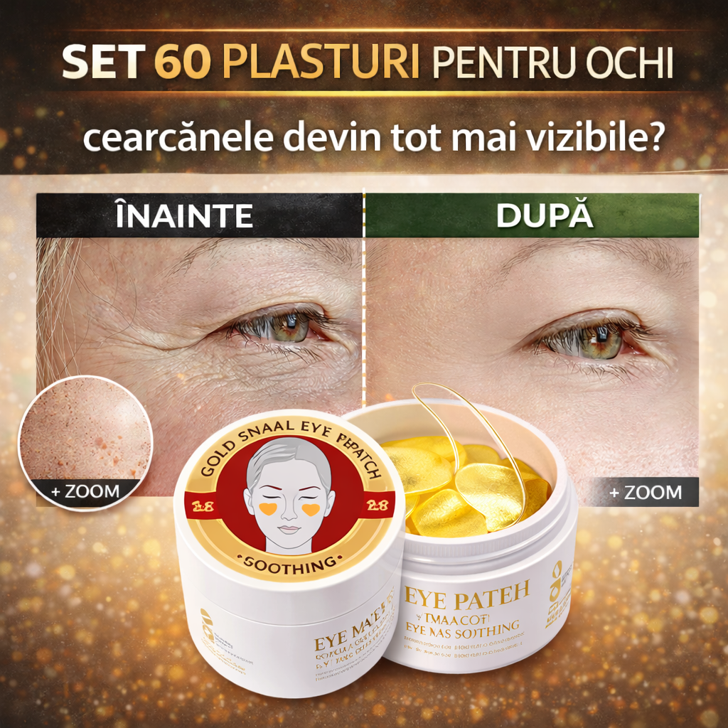 Set 60 Plasturi ptr Ochi ,Gold Snail Eye Patch