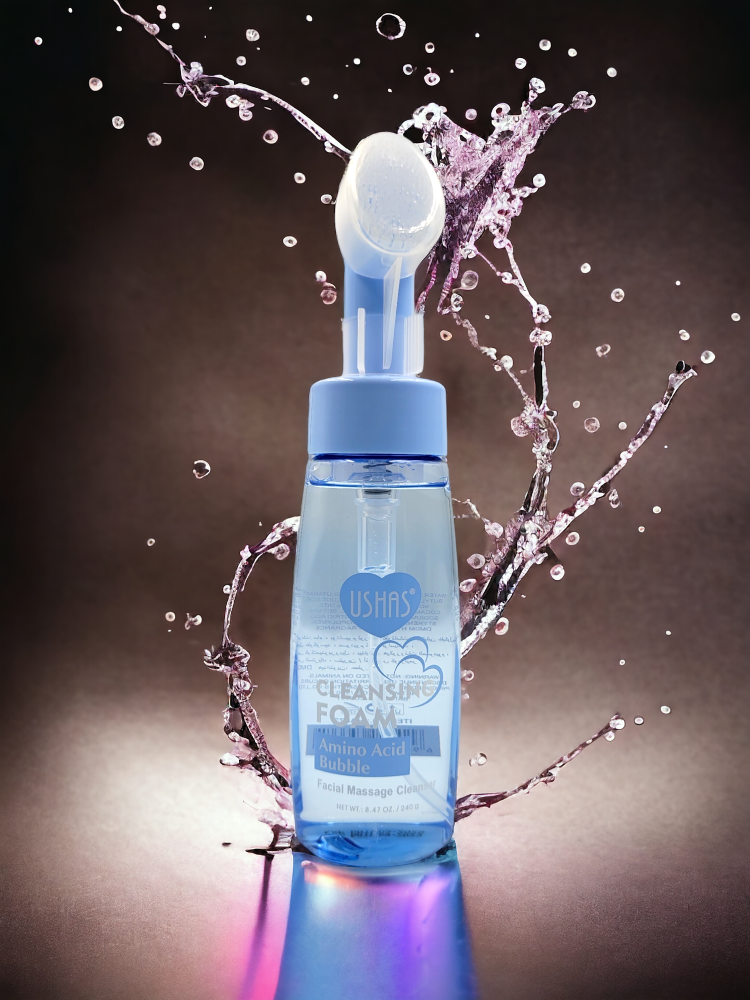 Spumă Demachiantă USHAS Amino Acid Bubble cu Masaj Facial