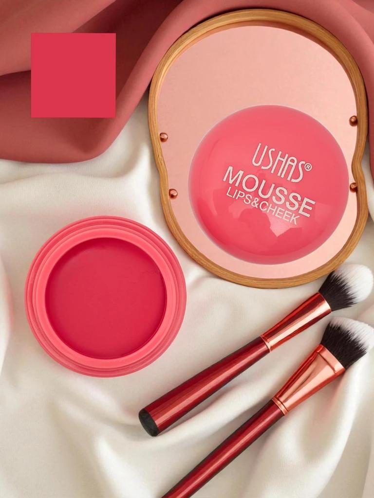 USHAS Mousse – produs 2 în 1 pentru buze și obraji