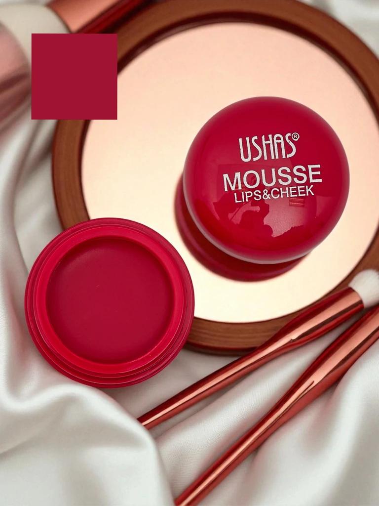 USHAS Mousse – produs 2 în 1 pentru buze și obraji