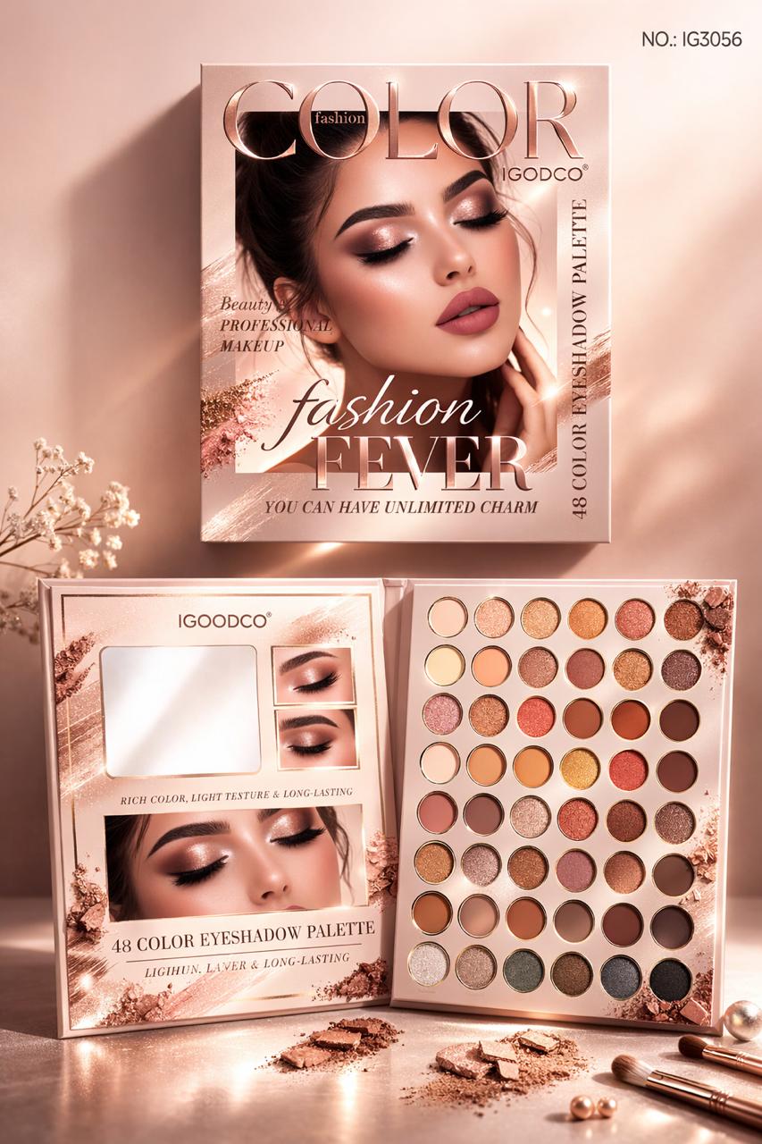 Paleta farduri 48 Culori + Set Pensule Cadou