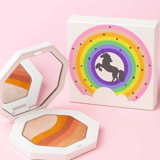 Fard și Iluminator 2 în 1, Rainbow Brown