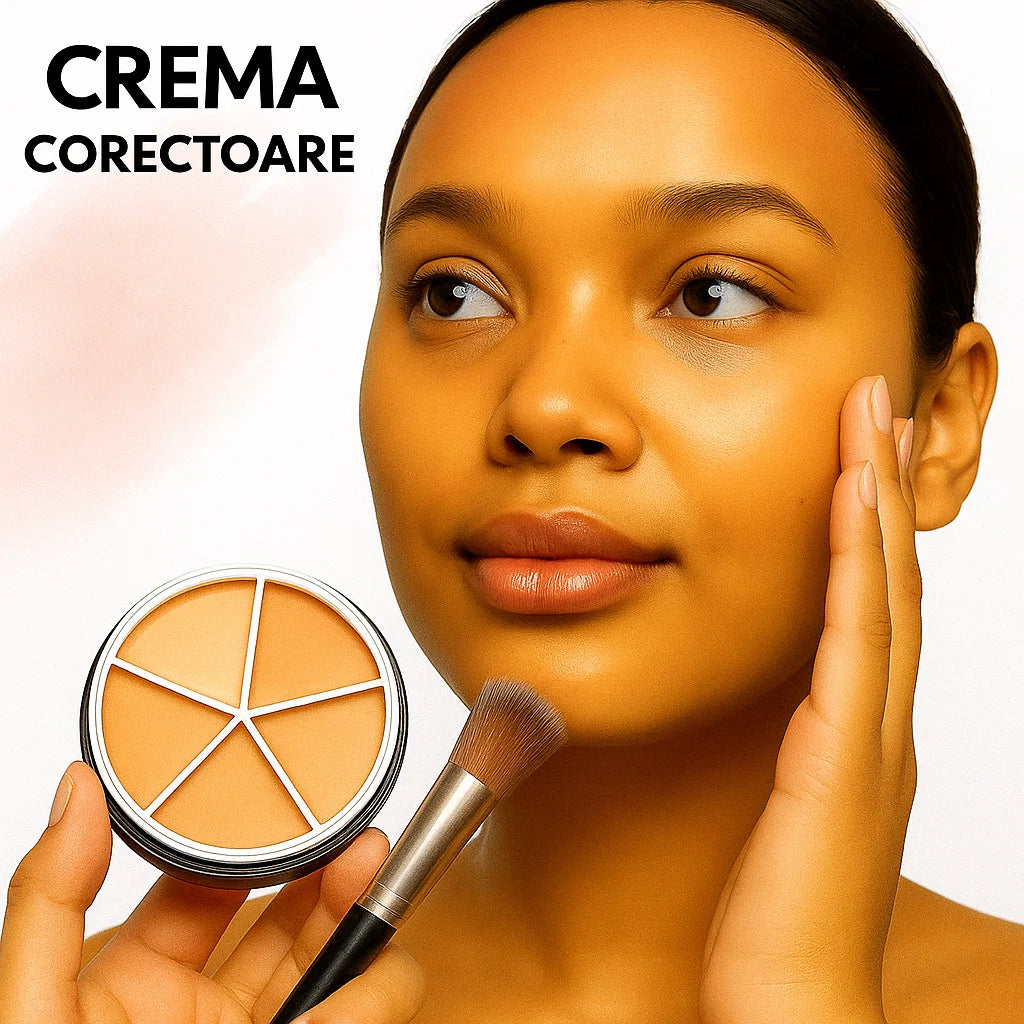 Corector 5 în 1 ROMANTIC BEAUTY – Anticearcăn & Concealer + Pensula cadou la livrare!